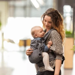 Hoppediz Draagzak Nabaca Basic-Set Regular Grijs Gemeleerd -Kleine Wondertjes hoppediz draagzak nabaca basic set regular grijs gemeleerd a266009 3