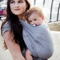 Hoppediz Ultralight Draagdoek Hamburg Grafiet (5,40 M) -Kleine Wondertjes hoppediz ultralight draagdoek hamburg grafiet 5 40 m a227809 4