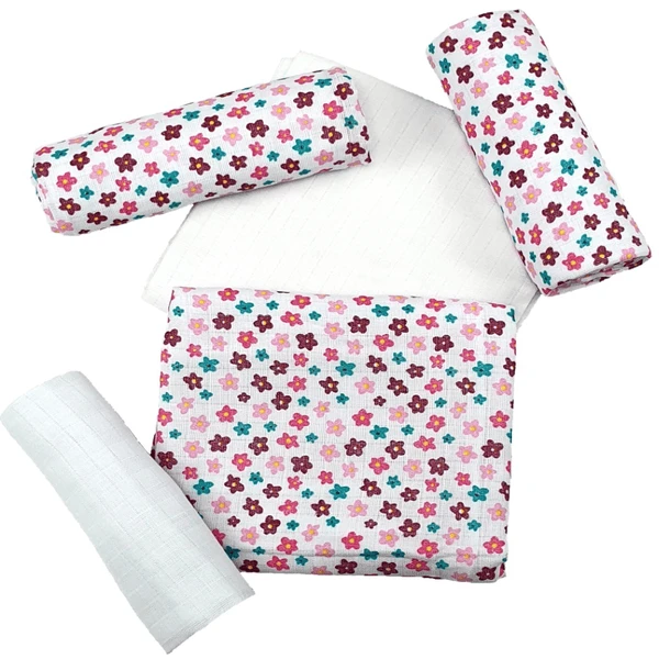 HÜTTE & CO Gaasdoeken 5 Pakjes Bloemen 1 HÜTTE & CO Gaasdoeken 5 Pakjes Bloemen