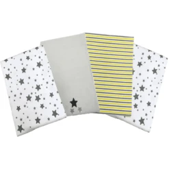 HÜTTE & CO Molleton Wipes 4-pack Sterren -Kleine Wondertjes huette amp co molleton wipes 4 pack sterren a301896 3