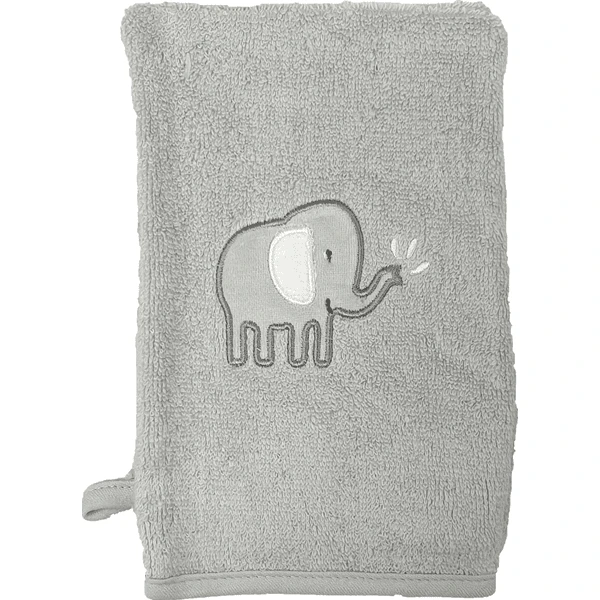 HÜTTE & CO-washandschoen 2-pack Grijs 2 HÜTTE & CO-washandschoen 2-pack Grijs - Afbeelding 2