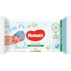 Huggies Natte Babydoekjes Natural 8 X 48 Doekjes -Kleine Wondertjes huggies natte babydoekjes natural 8 x 48 doekjes a345545 2