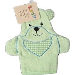 Hut Washandjes Bear Groen -Kleine Wondertjes hut washandjes bear groen a408189 1