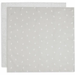 Jollein 2 Pack Burp Cloth Hydrophill 70x70 Cm Gestippeld Rabbit Nougat -Kleine Wondertjes jollein 2 pack burp cloth hydrophill 70x70 cm gestippeld rabbit nougat a385408 4