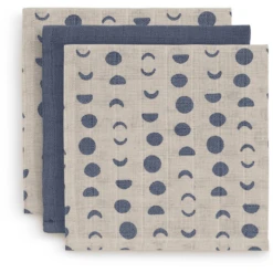 Jollein Babydoekjes 3-pack Maan Light -Kleine Wondertjes jollein babydoekjes 3 pack maan light a326930 4