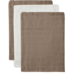 Jollein Bamboe Washandjes Cotton 3-pack Biscuit/Ivory -Kleine Wondertjes jollein bamboe washandjes cotton 3 pack biscuit ivory a383968 3