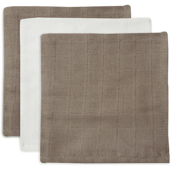 Jollein Burp Cloth Bamboo Muslin 3-Pack Biscuit/Ivory 1 Jollein Burp Cloth Bamboo Muslin 3-Pack Biscuit/Ivory