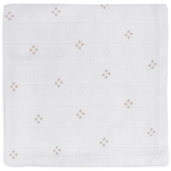 Jollein Burp Cloth Muslin 2-Pack Pointelle Sun Biscuit 2 Jollein Burp Cloth Muslin 2-Pack Pointelle Sun Biscuit - Afbeelding 2