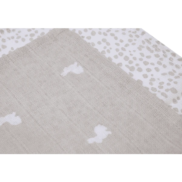 Jollein Burp Doekje Mousseline 2-pack Rabbit Nougat 4 Jollein Burp Doekje Mousseline 2-pack Rabbit Nougat - Afbeelding 4