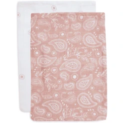 Jollein Flanellen Mousseline 2-Pack Paisley Halo Rosewood -Kleine Wondertjes jollein flanellen mousseline 2 pack paisley halo rosewood a385573 3