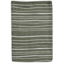 Jollein Flanellen Mousseline 2-pack Stripe Olive Blad Green -Kleine Wondertjes jollein flanellen mousseline 2 pack stripe olive blad green a385578 4