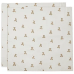 Jollein Gaasdeken Mousseline 115 X 115 Cm 2-Pack Teddy Bear -Kleine Wondertjes jollein gaasdeken mousseline 115 x 115 cm 2 pack teddy bear a385488 3