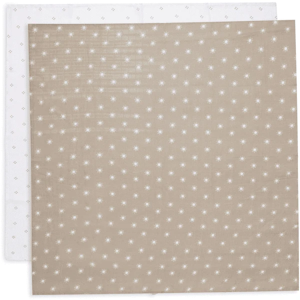 Jollein Gaasdoek 70x70cm 2-Pack Pointelle Sun Biscuit 1 Jollein Gaasdoek 70x70cm 2-Pack Pointelle Sun Biscuit