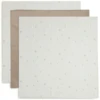Jollein Gaasdoek 70x70cm 3-Pack Stargaze Biscuit
