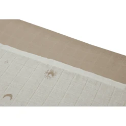 Jollein Gaasdoek 70x70cm 3-Pack Stargaze Biscuit -Kleine Wondertjes jollein gaasdoek 70x70cm 3 pack stargaze biscuit a385467 3