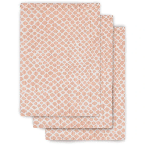 Jollein Gaasdoek Slang Lichtroze 3-pack 1 Jollein Gaasdoek Slang Lichtroze 3-pack
