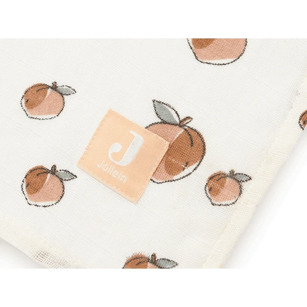 Jollein Gaasluiers 2-pack Peach 115 X 115 Cm 3 Jollein Gaasluiers 2-pack Peach 115 X 115 Cm - Afbeelding 3