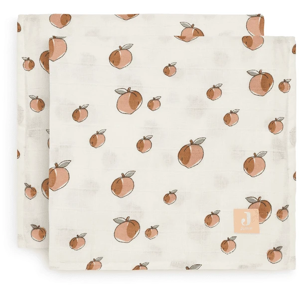 Jollein Gaasluiers 2-pack Peach 115 X 115 Cm 1 Jollein Gaasluiers 2-pack Peach 115 X 115 Cm