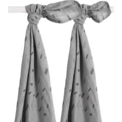 Jollein Gaasluiers 2-pack Spot Stormgrijs 110x110cm -Kleine Wondertjes jollein gaasluiers 2 pack spot stormgrijs 110x110cm a300545 4