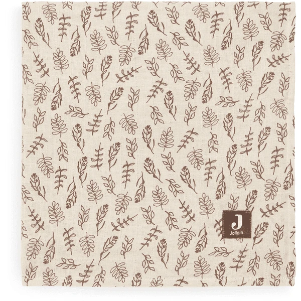 Jollein Gaasluiers 3-pack Meadow Kastanje 70 X 70 Cm 2 Jollein Gaasluiers 3-pack Meadow Kastanje 70 X 70 Cm - Afbeelding 2