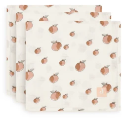 Jollein Gaasluiers 3-pack Peach 70 X 70 Cm