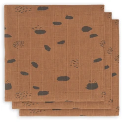 Jollein Gaasluiers 3-pack Spotkameel 70x70cm -Kleine Wondertjes jollein gaasluiers 3 pack spotkameel 70x70cm a300190 2
