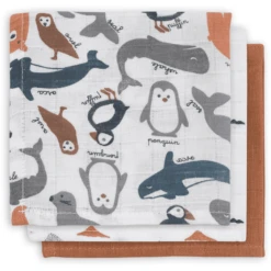 Jollein Gaasmonddoek Polar 3-pack -Kleine Wondertjes jollein gaasmonddoek polar 3 pack a302283 4