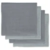 Jollein Hydrofiele Doek Bamboe 4 Stuks Storm Grey 70x70cm