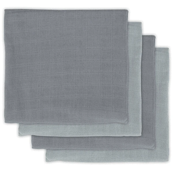 Jollein Hydrofiele Doek Bamboe 4 Stuks Storm Grey 70x70cm 1 Jollein Hydrofiele Doek Bamboe 4 Stuks Storm Grey 70x70cm
