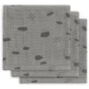 Jollein Monddoek Van Gaas Vlekstormgrijs 3-pack