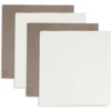 Jollein Pak Van 4 Gaasdoek Bamboe Katoen 70x70cm Biscuit/Ivory