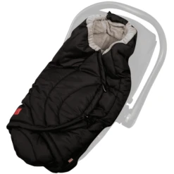 Kleine Wondertjes -Kleine Wondertjes kaiser voetenzak coocoon zwart lichtgrijs a330817 1