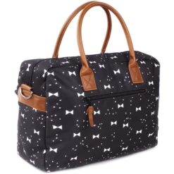 Kidzroom Luiertas Black And White Strikjes, Zwart -Kleine Wondertjes kidzroom luiertas black and white strikjes zwart a229155 1