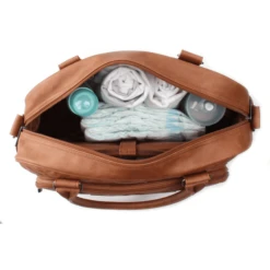 Kidzroom Luiertas Coloured Stars Diaper Bag Cognac -Kleine Wondertjes kidzroom luiertas coloured stars diaper bag cognac a209577 2