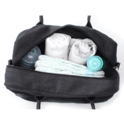 Kidzroom Luiertas Vision Of Love Canvas Zwart -Kleine Wondertjes kidzroom luiertas vision of love canvas zwart a229251 3