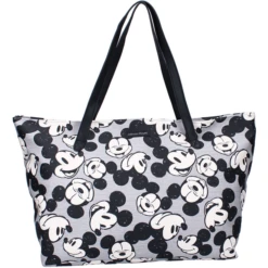 Kidzroom Shopping Tas Mickey Mouse Overal Grijs -Kleine Wondertjes kidzroom shopping tas mickey mouse overal grijs a382872 1