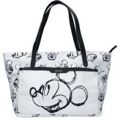 Kidzroom Shopping Tas Mickey Mouse Something Special Grijs -Kleine Wondertjes kidzroom shopping tas mickey mouse something special grijs a382874 1