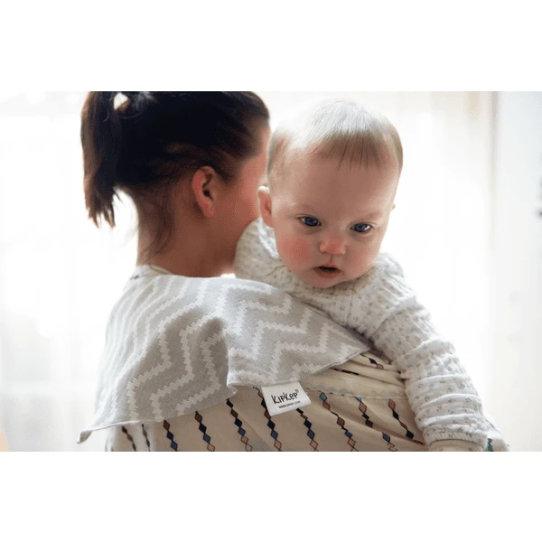 KipKep 3in1 Boerendoek Slabbetje Kisses4You Silver Grijs 2 KipKep 3in1 Boerendoek Slabbetje Kisses4You Silver Grijs - Afbeelding 2