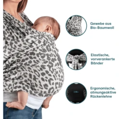 KOALA BABY CARE ® Draagdoek Cuddle Deel 2 - Luipaard -Kleine Wondertjes koala baby care draagdoek cuddle deel 2 luipaard a408325 2