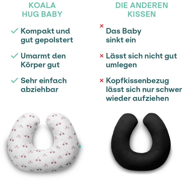KOALA BABY CARE ® Hug Baby Voedingskussen - Roze 3 KOALA BABY CARE ® Hug Baby Voedingskussen - Roze - Afbeelding 3