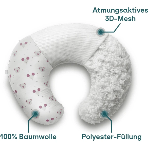 KOALA BABY CARE ® Hug Baby Voedingskussen - Roze 4 KOALA BABY CARE ® Hug Baby Voedingskussen - Roze - Afbeelding 4