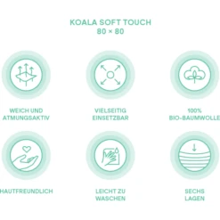 KOALA BABY CARE ® Mousseline Doek Soft Touch 30 X 30 Cm 6-pack - Paars -Kleine Wondertjes koala baby care mousseline doek soft touch 30 x 30 cm 6 pack paars a408312 2