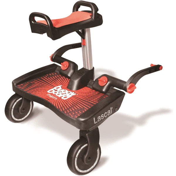Lascal Buggy Board Maxi+ Met Zitje, Rood 1 Lascal Buggy Board Maxi+ Met Zitje, Rood