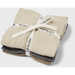 Lil'Atelier Gaasluiers 3 Pack Nbnnisley Qiet Shade -Kleine Wondertjes lilatelier gaasluiers 3 pack nbnnisley qiet shade a382666 3