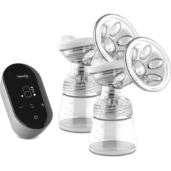 Lionelo Elektrische Dubbele Borstkolf Twee Go In Grijs Beton