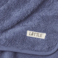 LITTLE Badcape Beer 80x80 Cm Donker Blauw -Kleine Wondertjes little badcape beer 80x80 cm donker blauw a321022 3