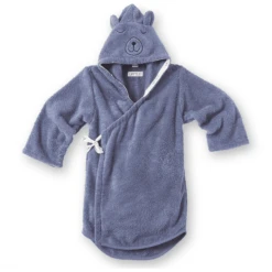 LITTLE Badjas Beer Blauw -Kleine Wondertjes little badjas beer blauw a321055 4
