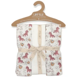 LITTLE Gaas Luiers 3-Pack Regenboog Uit White