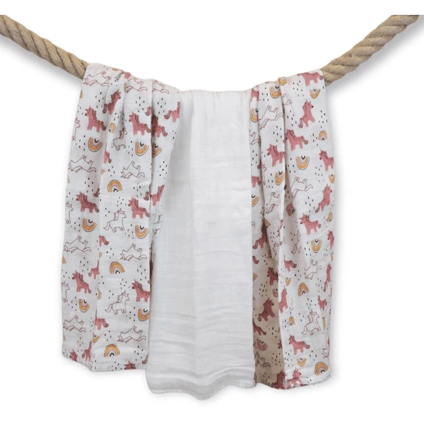 LITTLE Gaas Luiers 3-Pack Regenboog Uit White 4 LITTLE Gaas Luiers 3-Pack Regenboog Uit White - Afbeelding 4