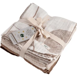 Lullaby Planet Mousseline Watje 65x65cm - Hazelnootbruin -Kleine Wondertjes lullaby planet mousseline watje 65x65cm hazelnootbruin a354797 1